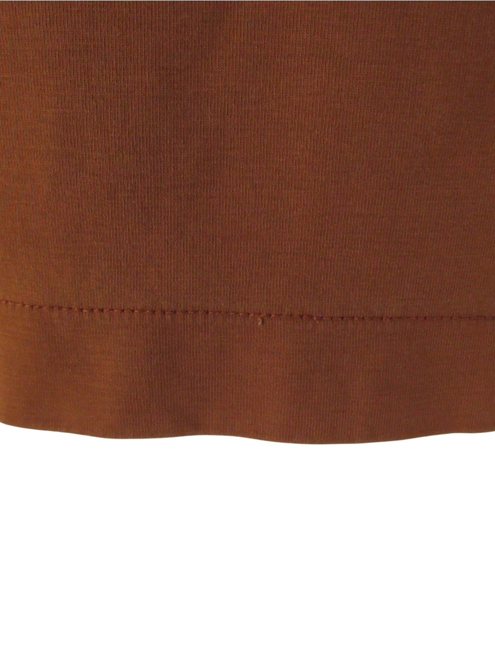 Arket Womens Heavyweight Boxy T-Shirt Small Brown Rust Crew Neck Short Sleeves - Picture 6 of 9